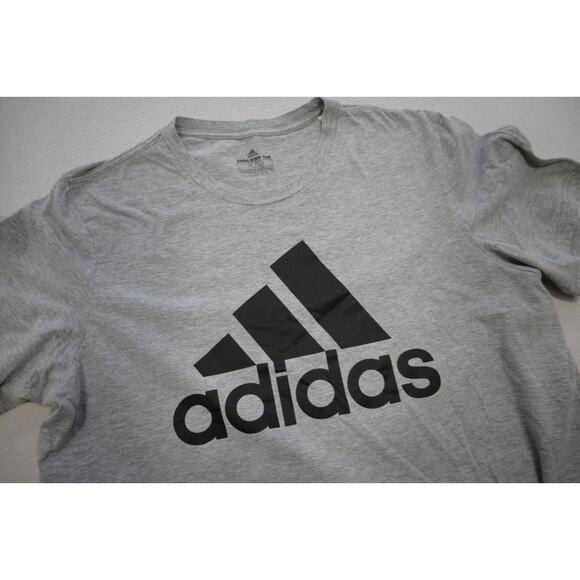 Adidas Gym Shirt Amplifier Performance Gray Short Sleeve Athletic Mens Size XL - Picture 5 of 7